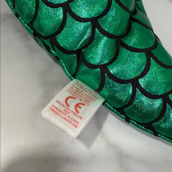 Ty Ariel Mermaid Plush - Red Hair, Green Tail, Purple Top - Picture 8 of 9